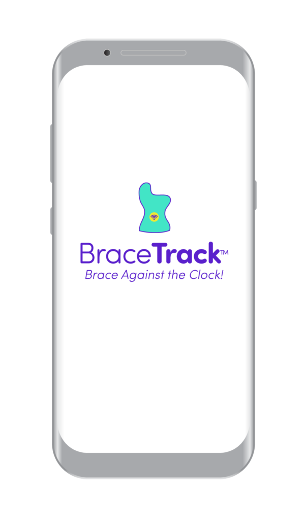 An image of an Android phone open to the BraceTrack app